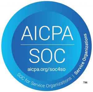 SOC for Service Organizations logo for SOC 2 Type 2 and SOC 3